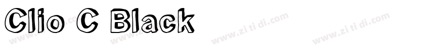 Clio C Black字体转换 Clio C Black字体转换